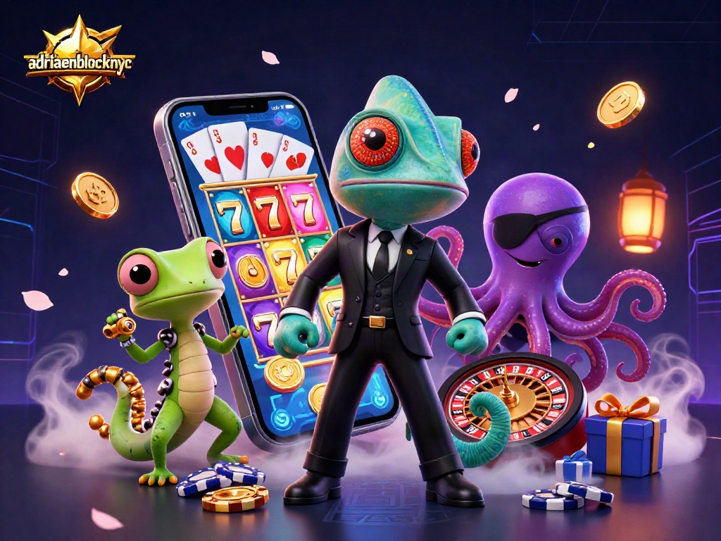 Experience thrilling gameplay at adriaenblocknyc featuring a colorful slot game with dynamic characters.