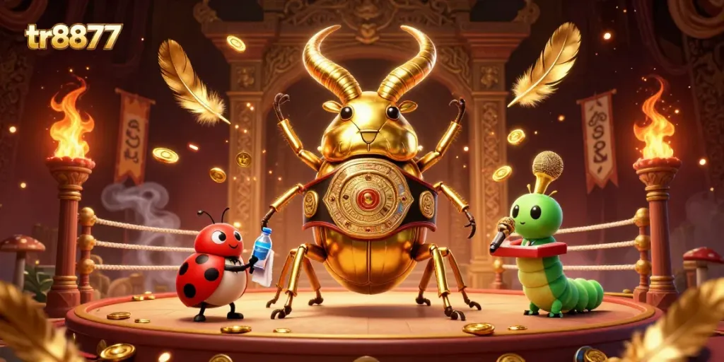 Experience thrilling action with tr8877 in a dynamic boxing showdown with shining casino elements.