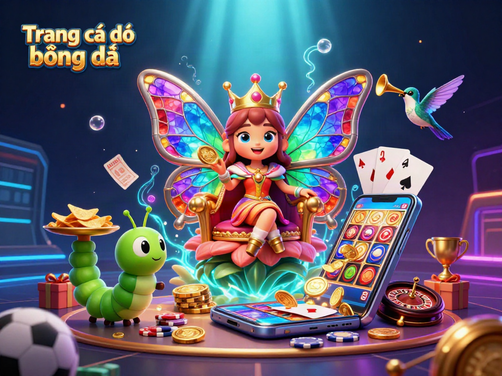 Engage in thrilling Trang cá độ bóng đá with vibrant casino illustration showcasing dynamic gameplay elements.